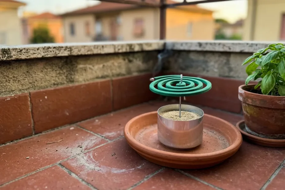 Addio cenere sul balcone: il trucco della lattina per il porta-spirale antizanzare fai da te