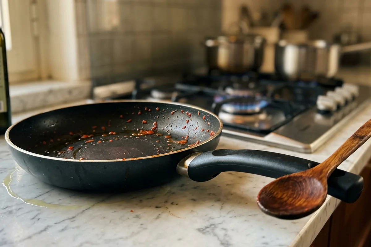 Cucina più ordinata in 10 secondi: il vero uso del foro nel manico della padella