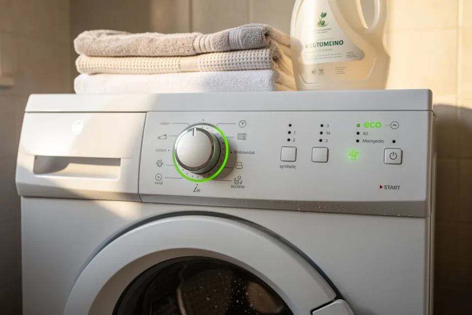 Panni puliti spendendo meno: il trucco del programma eco che molti usano male