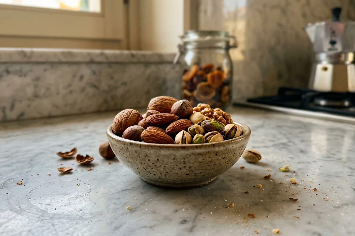 Pelle più compatta e luminosa: il trucco quotidiano dei 4 tipi di frutta secca che aiutano il collagene